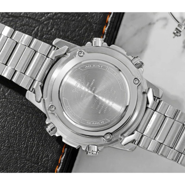 Класичний Чоловічий годинник Casio AMW-880D-2A2 стальний, водонепроникний, Японія фото 5
