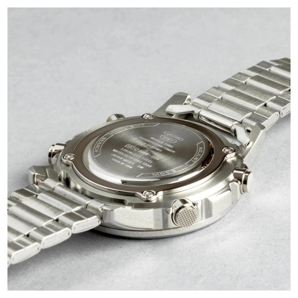 Класичний Чоловічий годинник Casio AMW-880D-9A стальний, водонепроникний, Японія фото 5
