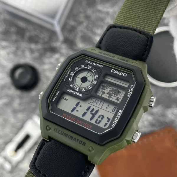 Чоловічий годинник Casio AE-1200WHB-3B фото 4