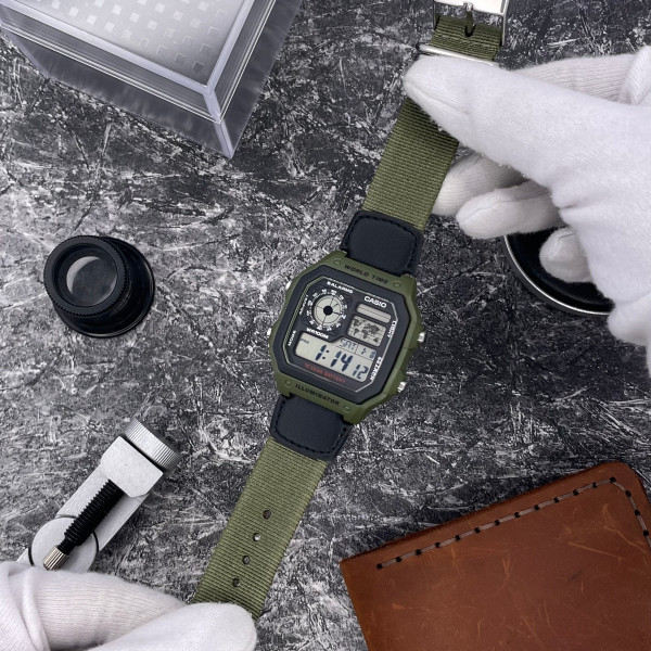 Чоловічий годинник Casio AE-1200WHB-3B фото 8