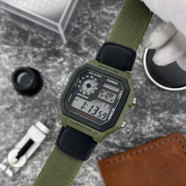 Чоловічий годинник Casio AE-1200WHB-3B фото 6
