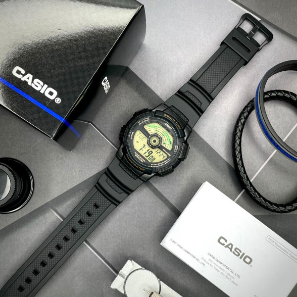 Чоловічий годинник Casio AE-1100W-1B фото 3