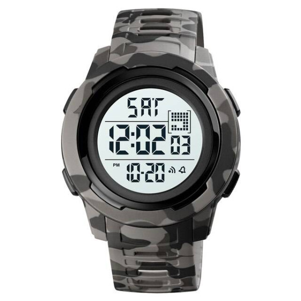 Чоловічий годинник Skmei 1731CMGYWT Camo gray White фото 1