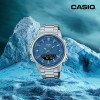 Классические Мужские часы Casio AMW-880D-2A1 стальные, водонепроницаемые, Япония. фото 3