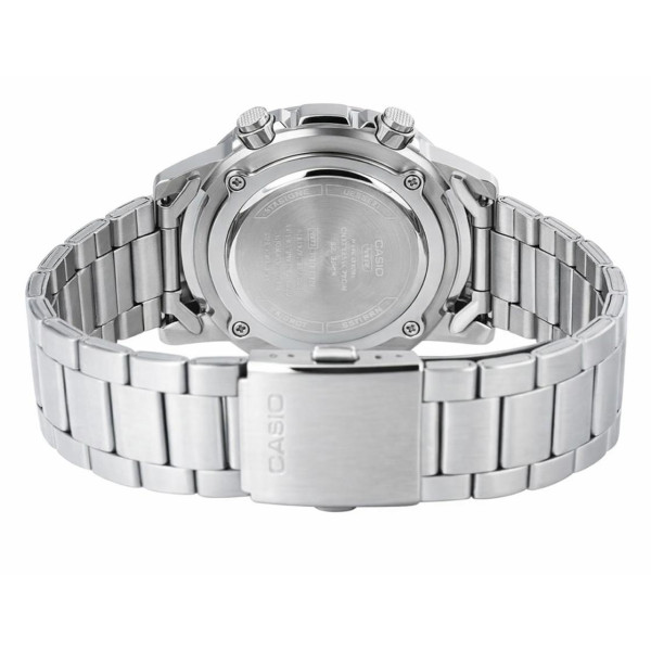 Классические Мужские часы Casio AMW-880D-2A1 стальные, водонепроницаемые, Япония. фото 5