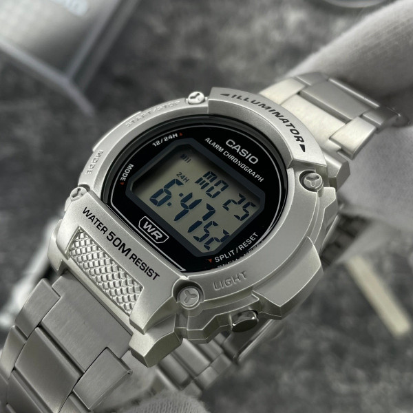 Чоловічий годинник Casio W-219HD-1A фото 4