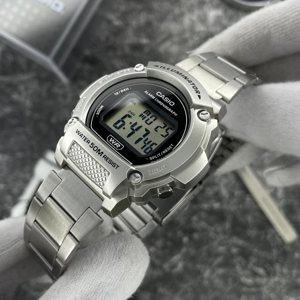 Чоловічий годинник Casio W-219HD-1A фото 5