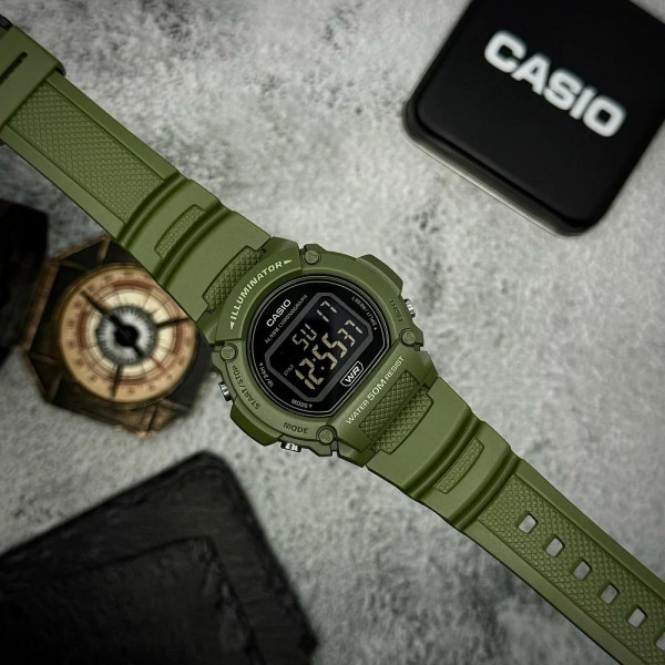 Чоловічий годинник Casio W-219HC-3B фото 4
