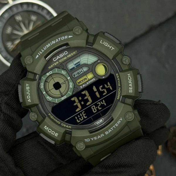 Чоловічий годинник Casio WS-1500H-3B фото 6