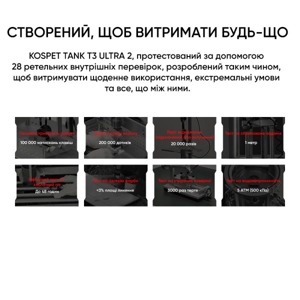 Тактичний Розумний Годинник з Компасом Kospet TANK T3 ULTRA 2 Black + GPS, Спортивні Режими, Водозахист, Дзвінки фото 29
