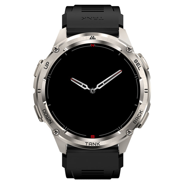 Тактические Умные Часы с Компасом Kospet TANK T3 ULTRA 2 Silver + GPS, Спортивные Режимы, Водозащита, Звонки фото 9