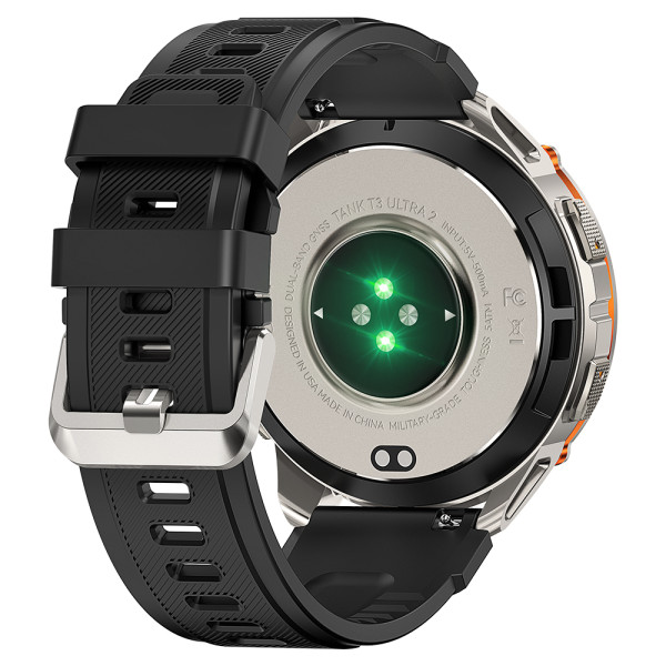 Тактические Умные Часы с Компасом Kospet TANK T3 ULTRA 2 Silver + GPS, Спортивные Режимы, Водозащита, Звонки фото 5