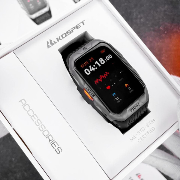 Тактические Умные Часы с Компасом Kospet TANK X2 ULTRA Black + GPS, Спортивные Режимы, Водозащита, Звонки фото 15
