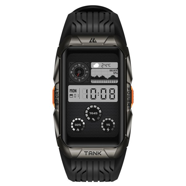 Тактичний Розумний Годинник з Компасом Kospet TANK X2 ULTRA Black + GPS, Спортивні Режими, Водозахист, Дзвінки фото 7