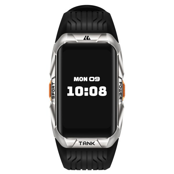 Тактические Умные Часы с Компасом Kospet TANK X2 ULTRA Silver + GPS, Спортивные Режимы, Водозащита, Звонки фото 4