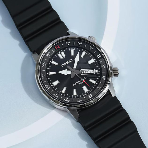 Чоловічий годинник Casio MTD-130-1A фото 4