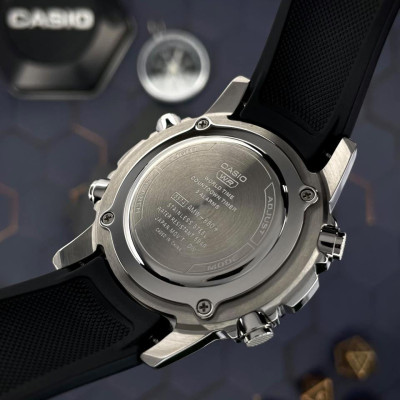Классические Мужские часы Casio AMW-880-1A стальные, водонепроницаемые, Япония