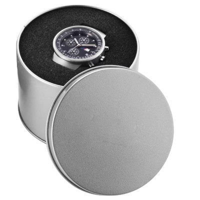 Коробочка металлическая круглая