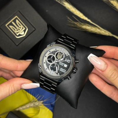 Awarder 016 Тризуб золото Black-Black Steel