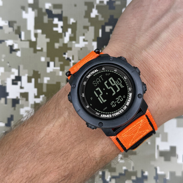 Мужские часы Awarder 036 Nylon Black-Orange фото 3