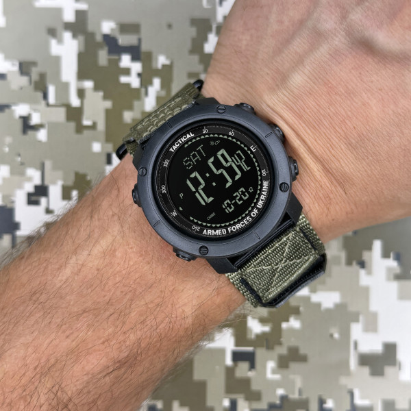 Мужские часы Awarder 036 Nylon Pro Black-Army Green фото 4