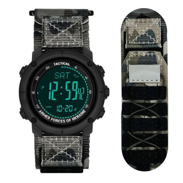 Мужские часы Awarder 036 Nylon Pro Black-Camo Green фото 1