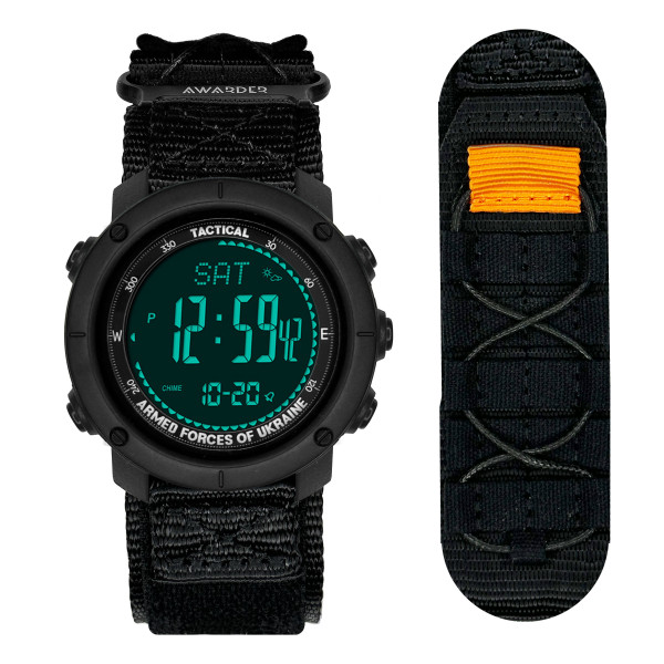 Мужские часы Awarder 036 Nylon Tactic All Black фото 1