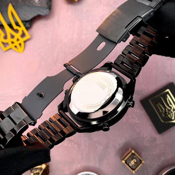 Чоловічий годинник Awarder 017 Тризуб золото All Black фото 7