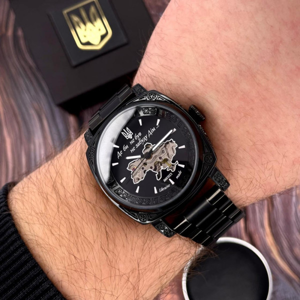 Мужские часы Awarder 021 Где бы ни был All Black Steel фото 3