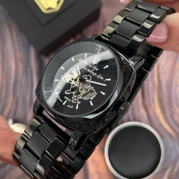 Чоловічий годинник Awarder 021 Де би не був All Black Steel фото 5