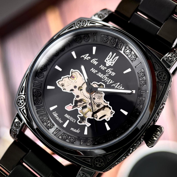 Чоловічий годинник Awarder 021 Де би не був All Black Steel фото 6