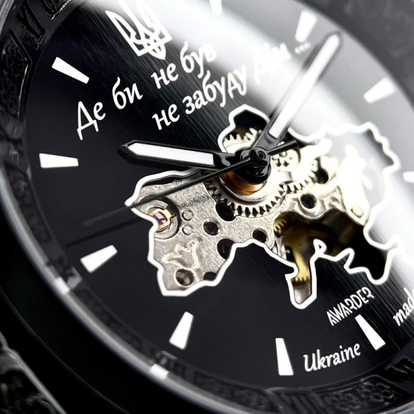 Чоловічий годинник Awarder 021 Де би не був All Black Steel фото 9