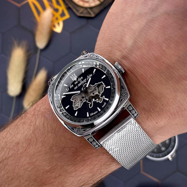 Мужские часы Awarder 021 Где бы ни был Silver Mesh фото 11