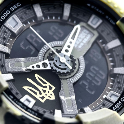 Awarder 005 Трезубец золото Camo Green Паракордовый ремешок Camo Green