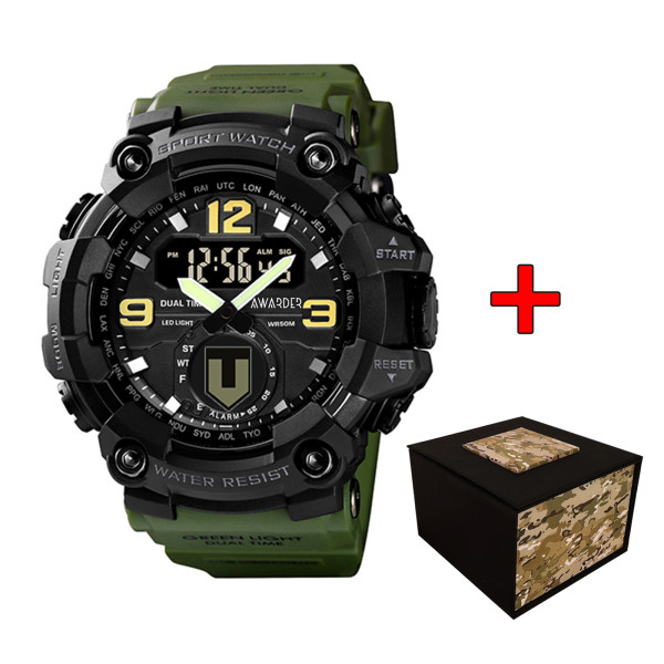 Мужские часы Awarder 004 ТРО Army Green-Black фото 1