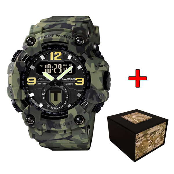 Чоловічий годинник Awarder 004 ТРО Camo Green фото 1