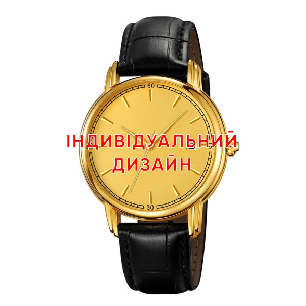 Чоловічий годинник Awarder 020 Ваше лого Gold-Gold, японський механізм фото 1