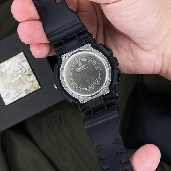 Мужские часы Awarder 005 Трезубец серебро Black фото 8