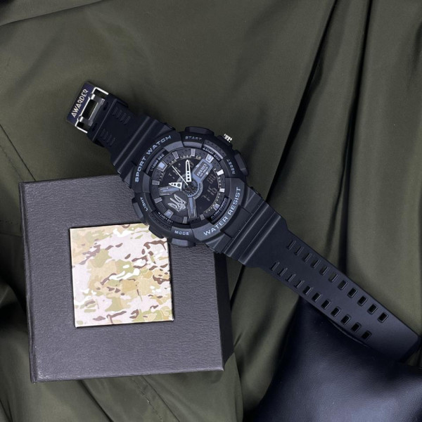 Чоловічий годинник Awarder 005 Тризуб срібло  Black фото 6