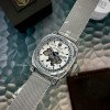 Мужские часы Awarder 021-3D  Где бы ни был Silver-White Mesh фото 4