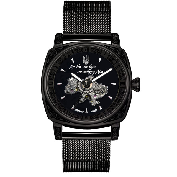 Мужские часы Awarder 021-3D  Где бы ни был All Black Mesh фото 1