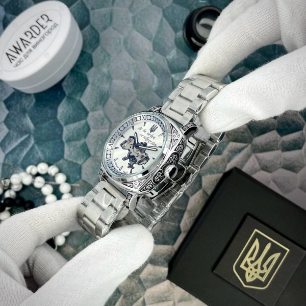 Мужские часы Awarder 021-3D  Где бы ни был Silver-White Steel фото 6