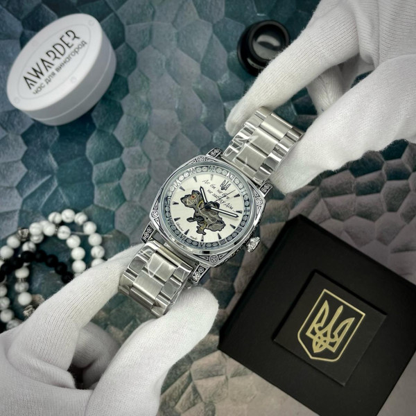 Мужские часы Awarder 021-3D  Где бы ни был Silver-White Steel фото 5