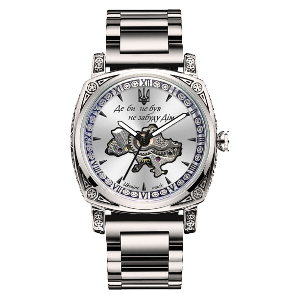 Чоловічий годинник Awarder 021-3D  Де би не був Silver-White Steel