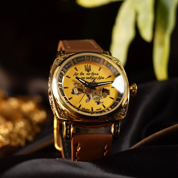 Жіночий годинник Awarder 021 Де би не була Gold-Gold-Brown фото 5