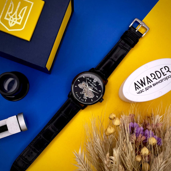 Чоловічий годинник Awarder 022-3D Де би не був All Black  Automatic фото 8