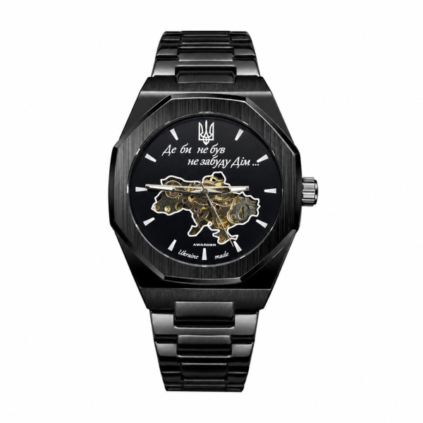 Чоловічий годинник Awarder Octagon Де би не був All Black фото 1