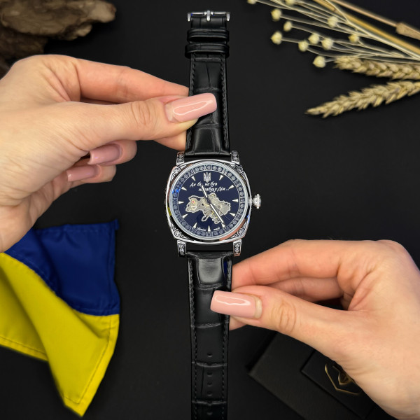 Чоловічий годинник Awarder 021-3D  Де би не був Silver-Black фото 7