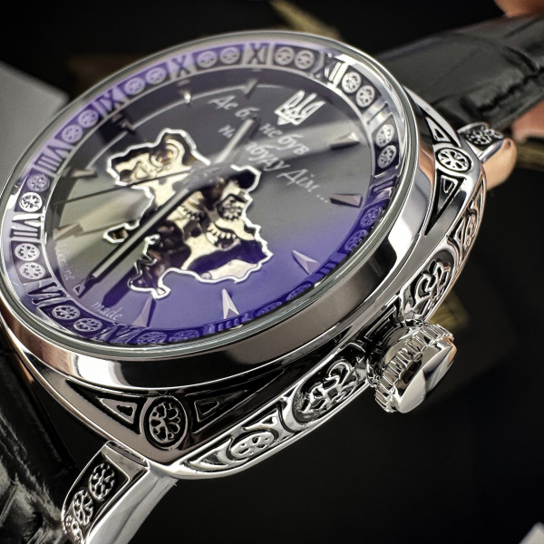 Чоловічий годинник Awarder 021-3D  Де би не був Silver-Black фото 8