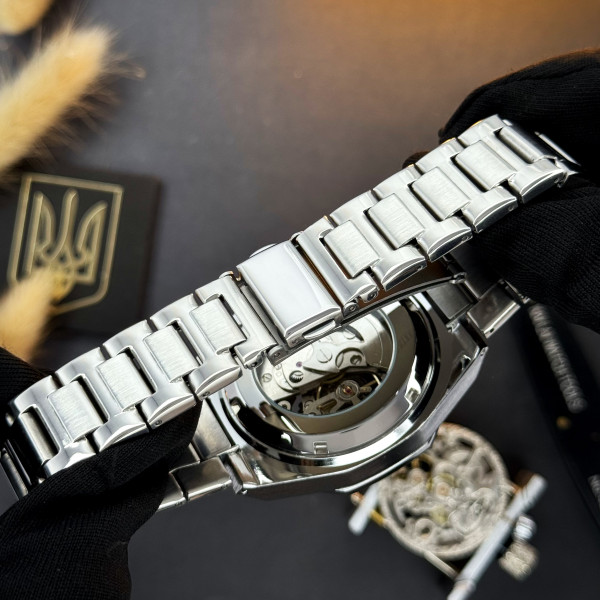 Чоловічий годинник Awarder Octagon Де би не був Silver-Black фото 10